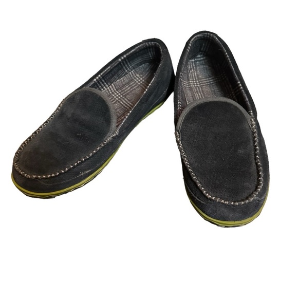 L.L. BEAN MOUNTAIN Suede Flannel Lined Moccasin Men\'s Loafer Size 11 Blue Shoe main image 8
